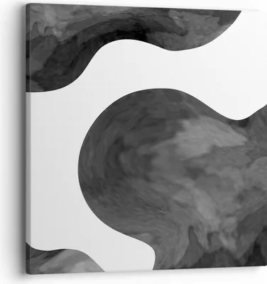 Produktbild von Bild auf Leinwand - Leinwandbild - Einteilig - Abstraktion Form Figur - 40x40cm - Wand Bild - Wanddeko - Wandbilder - Leinwanddruck - Bilder - Wanddekoration - Leinwand bilder - AC40x40-5134