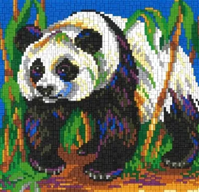 Produktbild von Stick it®  Pandabär ca. 4.500 Teile mit XXL-Steckvorlage