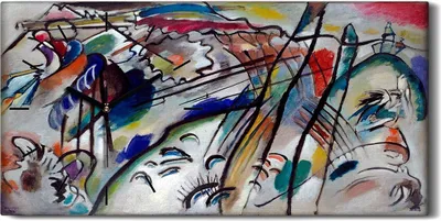 Produktbild von Leinwand Uhr Küche Wohnzimmer Bild Geräuschlos Kunstdruck 60x30 Improvisation 28 - schwarze Hände