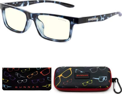 Produktbild von Gunnar Optiks Cruz Kids Large, Uni, Rechteck, Schwarz, Blau, Nylon, Transparent, 4,9 cm