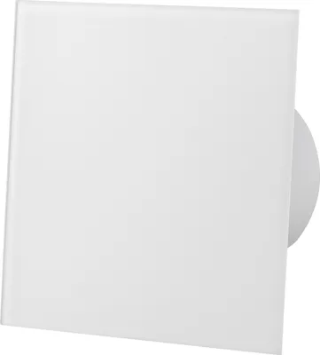 A white square vent cover is shown against a white background.
