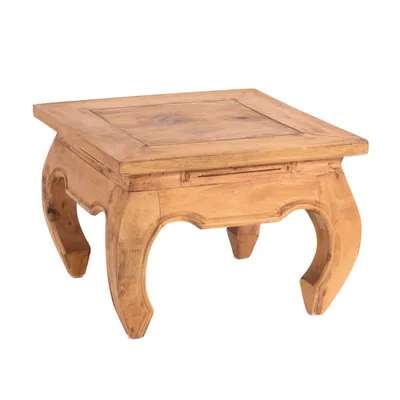 Produktbild von OPIUMTISCH "EAST 50" | 50x50x35cm, Mahagoni | Beistelltisch | Farbe: 08 honigfarben gewachst
