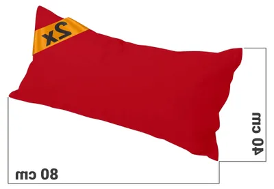 Produktbild von Kissenbezüge im Doppelpack in einfarbigem Design, ca. 40 x 80 cm, rot