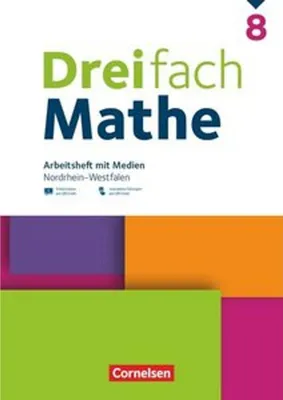 Produktbild von Dreifach Mathe 8. Schuljahr - Nordrhein-Westfalen - Ausgabe 2022 - Arbeitsheft mit Medien und Lösungen