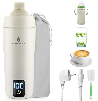 Reisewasserkocher 350 ml, Edelstahl 304, tragbar, 4 Temperaturen