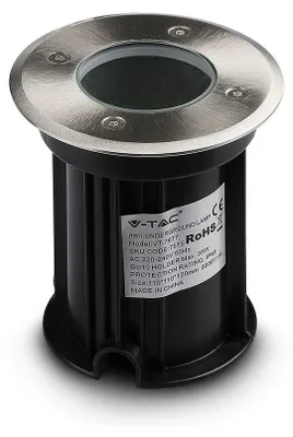 Image de HOFTRONIC - Spot LED au sol rond extérieur 4W GU10 6500K IP67 inox