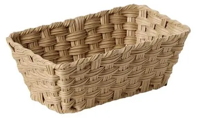 Produktbild von APS 40374 GN 1/6 Korb TWIRL - Polypropylen braun, 17,6 x 16,2 cm, Höhe 10 cm, GN-System, mit Edelstahldraht