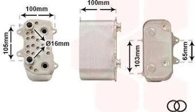 Produktbild von VAN WEZEL Ölkühler Automatikgetriebe 74013702 für PORSCHE BOXSTER (986)