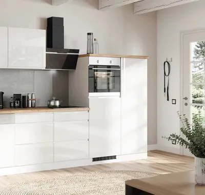 Produktbild von Held Möbel Vorratsschrank Kiel BxTxH 60 x 60 x 166 cm weiß hochglanz zerlegt 492.6341