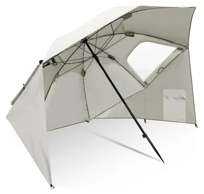 Immagine prodotto di Ombrellone da spiaggia Peviasot 210 cm, protezione UV 50+, idrorepellente, con borsa per il trasporto, per spiaggia, giardino e campeggio, beige