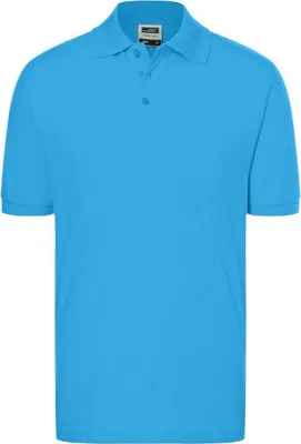 Produktbild von Hochwertiges Polohemd mit Armbündchen aqua, Gr. 3XL