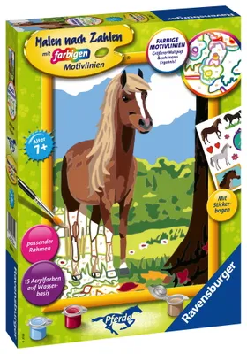 Image de Ravensburger 28515 Ravensburger Malen-nach-Zahlen Pferdeglück