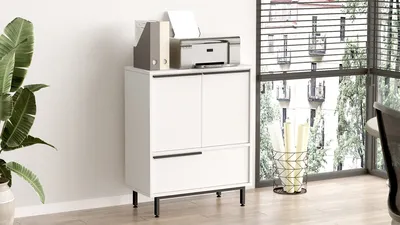 Produktbild von Skye Decor, On8B-W, Mehrzweckschrank, Weiß, 74,8 x 35,5 x 90,4 cm