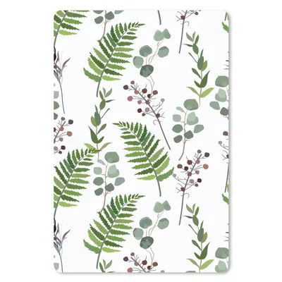 Produktbild von MuchoWow® Mauspad Mousepad Pflanzen - Muster - Blätter - Kräuter 18x27 cm - Mousepads - Maus Mat - Pad - Mausunterlage
