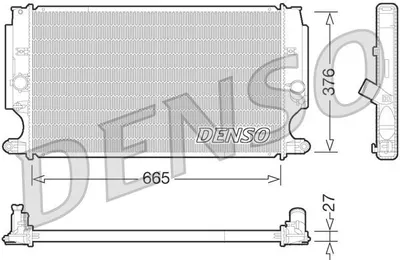 Produktbild von Kühler, Motorkühlung DENSO DRM50072