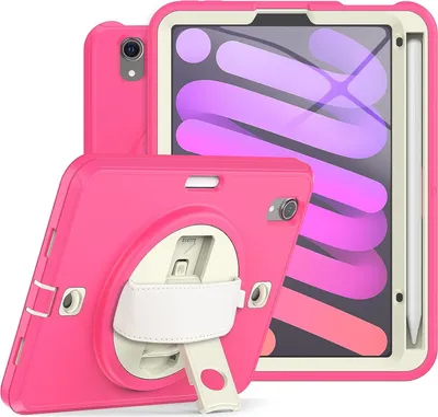Immagine prodotto di Custodia per iPad Mini 6 8,3" con supporto e tracolla Rosa