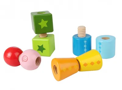 Produktbild von Hape Early Explorer Schraubklötze, E0416