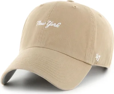 Zdjęcie produktu dla '47 Brand Cap MLB New York Yankees Base Runner Script CLEAN UP Khaki