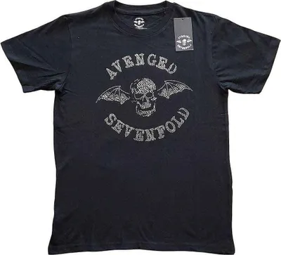 Obrázek produktu pro Avenged Sevenfold Deathbat (Embellished) Black M Tričko