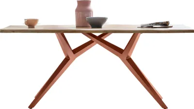 Produktbild von SIT Möbel Esszimmertisch 180 cm aus Wildeiche | Tischplatte natur | Gestell Metall antikbraun | B 180 x T 100 x H 73 cm | 15530-00 | Serie TABLES & CO