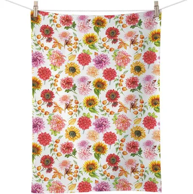 Imagen del producto de A-2026. Toalla de cocina para otoño, 50 x 70 cm, diseño floral