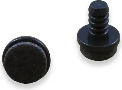 Produktbild von Ajile, 16 Stück, Filzgleiter zum Nageln für Möbelbeine Ø 18 mm, Schwarz, PIF918x16