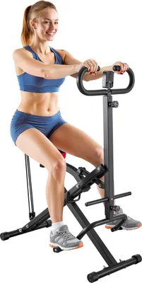 Produktbild von VEVOR Kniebeugenmaschine für tiefe Kniebeugen, zusammenklappbares Trainingsgerät, Gesäßtrainer mit 5-stufig verstellbarem Sitz, Heimtrainingsgerät für Gesäß & Beine, Glute Machine Schwarz