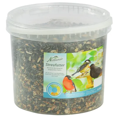 Produktbild von Dehner Natura Wildvogelfutter, Streufutter im Eimer, 3 kg