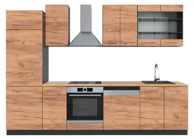 Imagen del producto de Mueble de cocina Vicco Fame-Line Oro power roble/antracita 300 cm , ET Roble, Model 42505