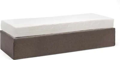Produktbild von Funktionsbett Unterbau Bett Premium Twinbox – 90 x 200 cm / Nika braun / mit Matratze