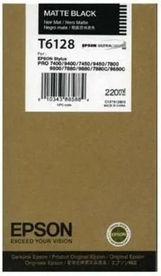 Obrázek produktu pro Epson Inkoustová Matte Black T612800 220 ml, Matně černá, Inkoust na pigmentové bázi, 220 ml, 1 kusů
