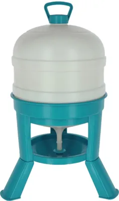 Immagine prodotto di KERBL Geflügeltränke 30 Liter Türkis / Weiß (Höhe 72,5 cm,für Geflügel)