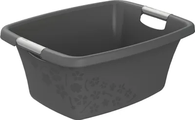 Immagine prodotto di Rotho vasca per bucato 25L Flowers - raccoglitore per bucato - cesto per bucato 50,5 x 38,3 x 21,8 cm - scatola per bucato - cesto di stoccaggio per bucato