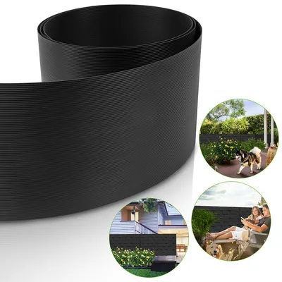 Produktbild von Yakimz 10-40 Hart-PVC Sichtschutzstreifen für Doppelstabmatten 2,5mx19cm Zaunsichtschutz für Balkon Gartenzaun-10 Stück