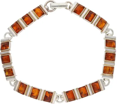 Produktbild von JuwelmaLux Armband 925/000 Sterling Silber mit Bernstein JL47-03-0170 19 cm
