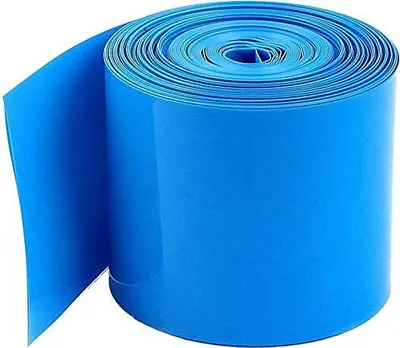 Produktbild von Schrumpfschlauch Blau 2:1 Bund Meterware  40 mm 1 Meter