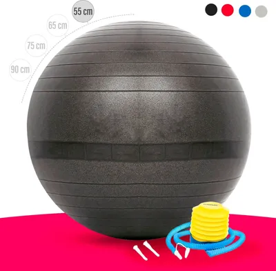 Produktbild von Gymnastik-Ball, besonders strapazierfähig und belastbar, Reißfest, inklusive Fußpumpe