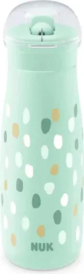 Produktbild von NUK Mini-Me Flip Cup, mit nicht zerbeißbarem 2in1 Trinkaufsatz, auslaufsicher, 450 ml, ab 12 Monaten, BPA frei, 1 Stück, farbig sortiert – 6er Vorteilset
