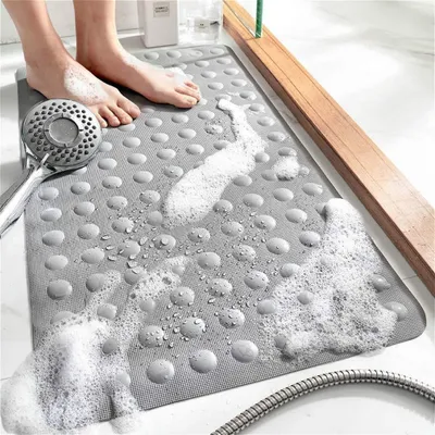 Zdjęcie produktu dla Mata podłogowa do łazienki wykonana z naturalnej gumy - 40 x 70 cm