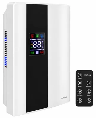 Produktbild von Zortiva 28275 Luftentfeuchter, 90 W, 2000 ml, mit Fernbedienung, weiß