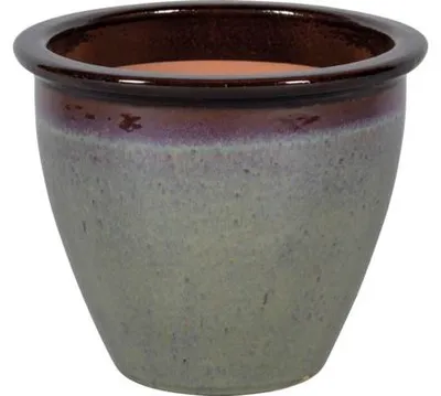 Produktbild von Pflanztopf FloraSelf Lucca Keramik glasiert Ø 31 cm H 27 cm braun grau