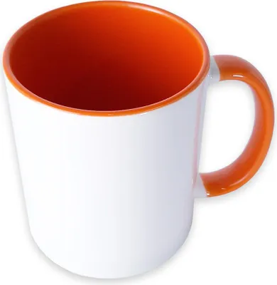Produktbild von craftcut - Sublimationstasse BICOLOR in ORANGE - 11 oz/330 ml