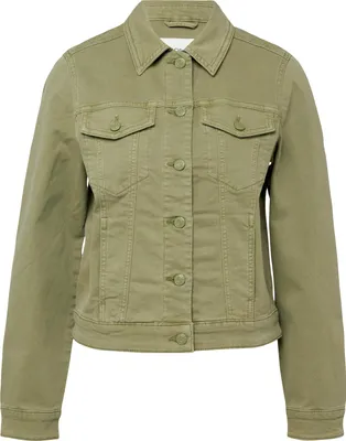 Produktbild von s.Oliver leichte elastische Denim Jacke Regular Fit mit Umlegekragen und Brusttaschen