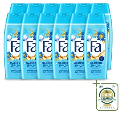 Produktbild von 12 x Fa Magische Olie Duschgel - Blauer Lotus - 250 ml - Vorratspackung - 12 Stücke