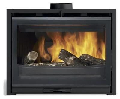 Image de Insert à bois 10kw anthracite - Godin - 660211 - modane 75-v