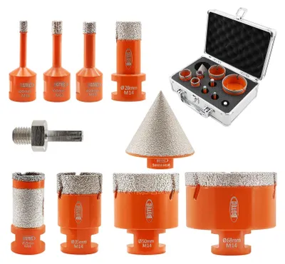 Productafbeelding van 10-Delige Diamant Tegelboor Set voor Keramiek en Porselein