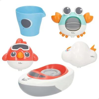 Obrázek produktu pro Colorbaby Genial – 5 kusů barevných koupelnových hraček pro děti, vícebarevné, univerzální velikost