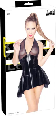 Produktbild von Black Level - Lackkleid - Mini-Kleid mit Netz