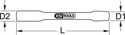 Obrázok produktu pre KS Tools 117.1384, Pätica, 1/2", Metrický, 1 hlava/hlavy, 19 mm, Chrómovo-vanádová oceľ