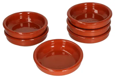 Image de set de 6 coupes en argile Cazuela Bruno Ø 10,2cm taille XS Marché médiéval Viking